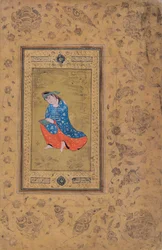 Une princesse en bleu et orange, c.1575